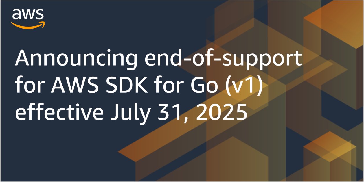 ymotongpoo's tweet card. In alignment with our SDKs and Tools Maintenance Policy, AWS SDK for Go (v1) will enter maintenance mode on July 31, 2024 and reach end-of-support on July 31, 2025. Existing applications that use AWS...