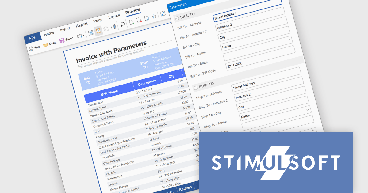 ComponentSource's tweet card. Stimulsoft BI Cloud 2025.4.1 adds a new dialog-based parameters display, giving users more control and clarity before generating reports.