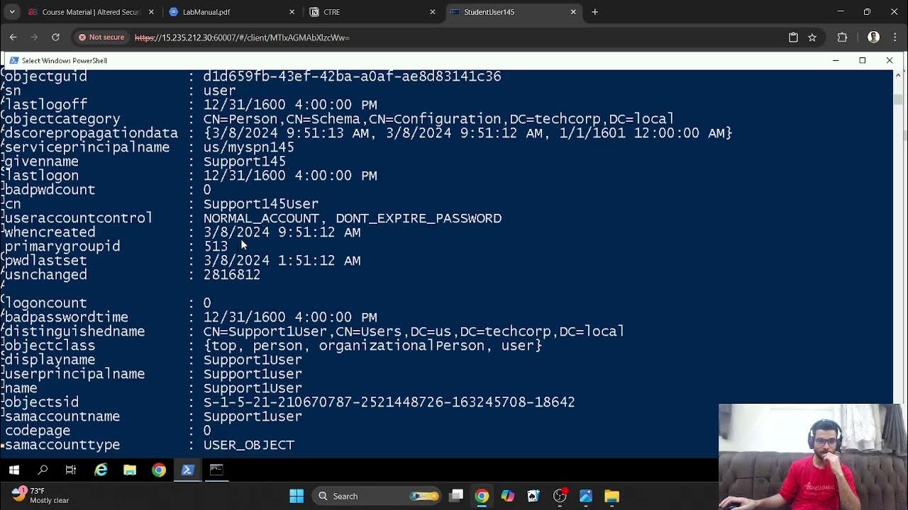 Ahmedkaissar2's tweet card. CRTE Hands-On 7 Set SPN User & Kerberoast attack