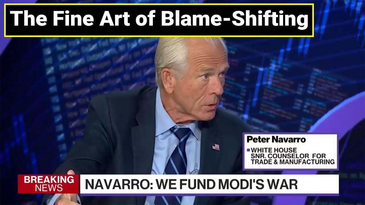 amitsengupta01's tweet card. The Art of Blame Shifting | Trump's 50% Tariff on India | Peter...