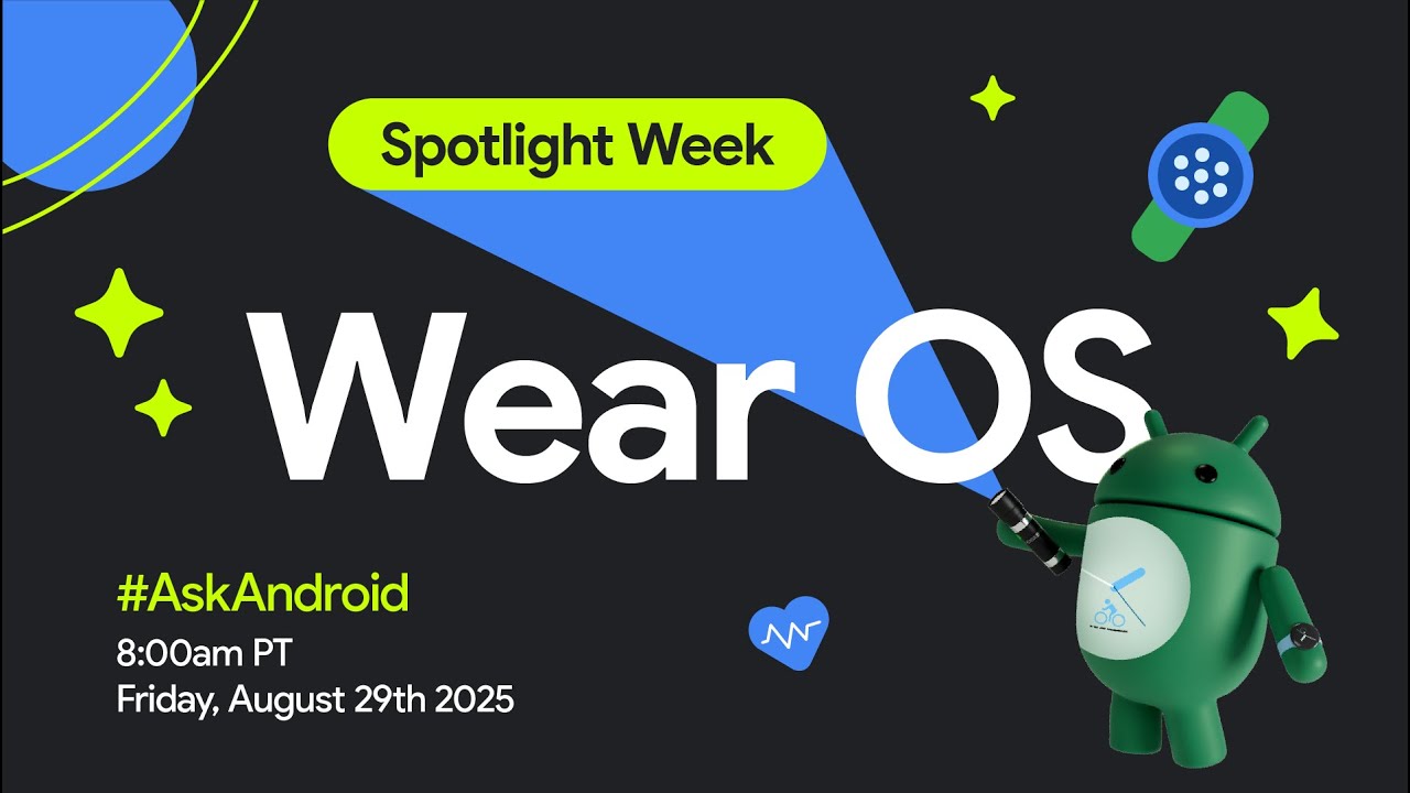 AndroidDev's tweet card. Wear OS #AskAndroid | Spotlight Week