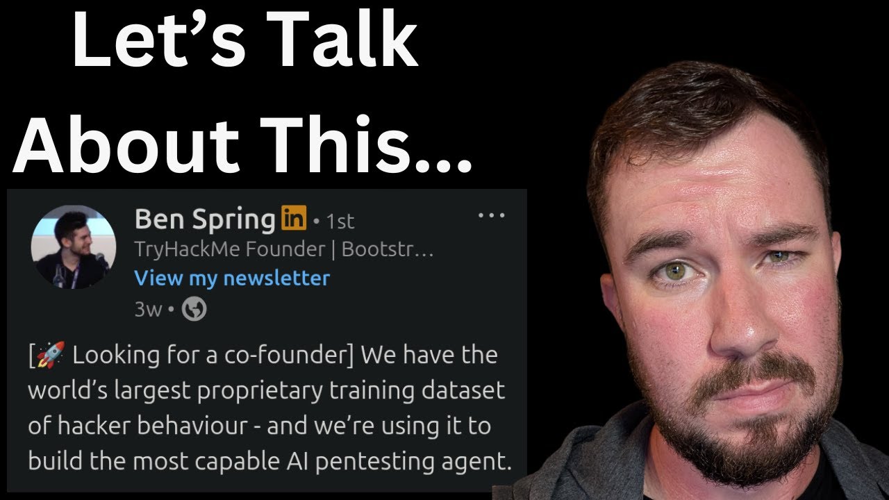 0xTib3rius's tweet card. Is TryHackMe using YOUR data to build an AI Startup?