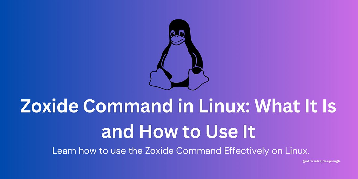 Official_R_deep's tweet card. Learn how to install the Zoxide Command in Linux with a step-by-step guide.