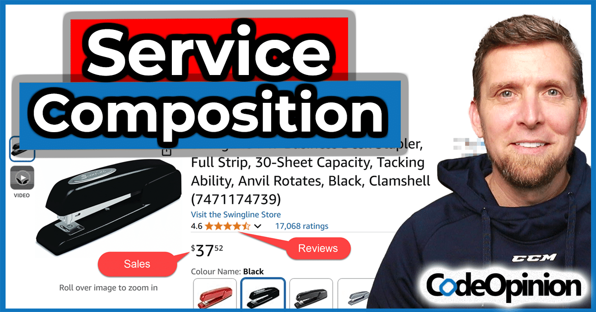 richcampbell's tweet card. How do you handle Composing Data from Multiple Services? You need to build a UI or report and the data is spread across multiple services.