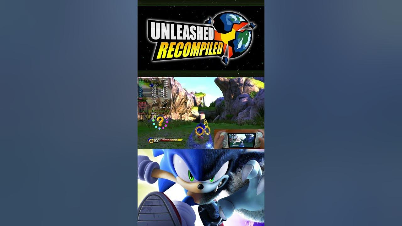 Informatykadlak's tweet card. Sonic Unleashed en Linux Switch 🔥 recompilado y corriendo fluido....