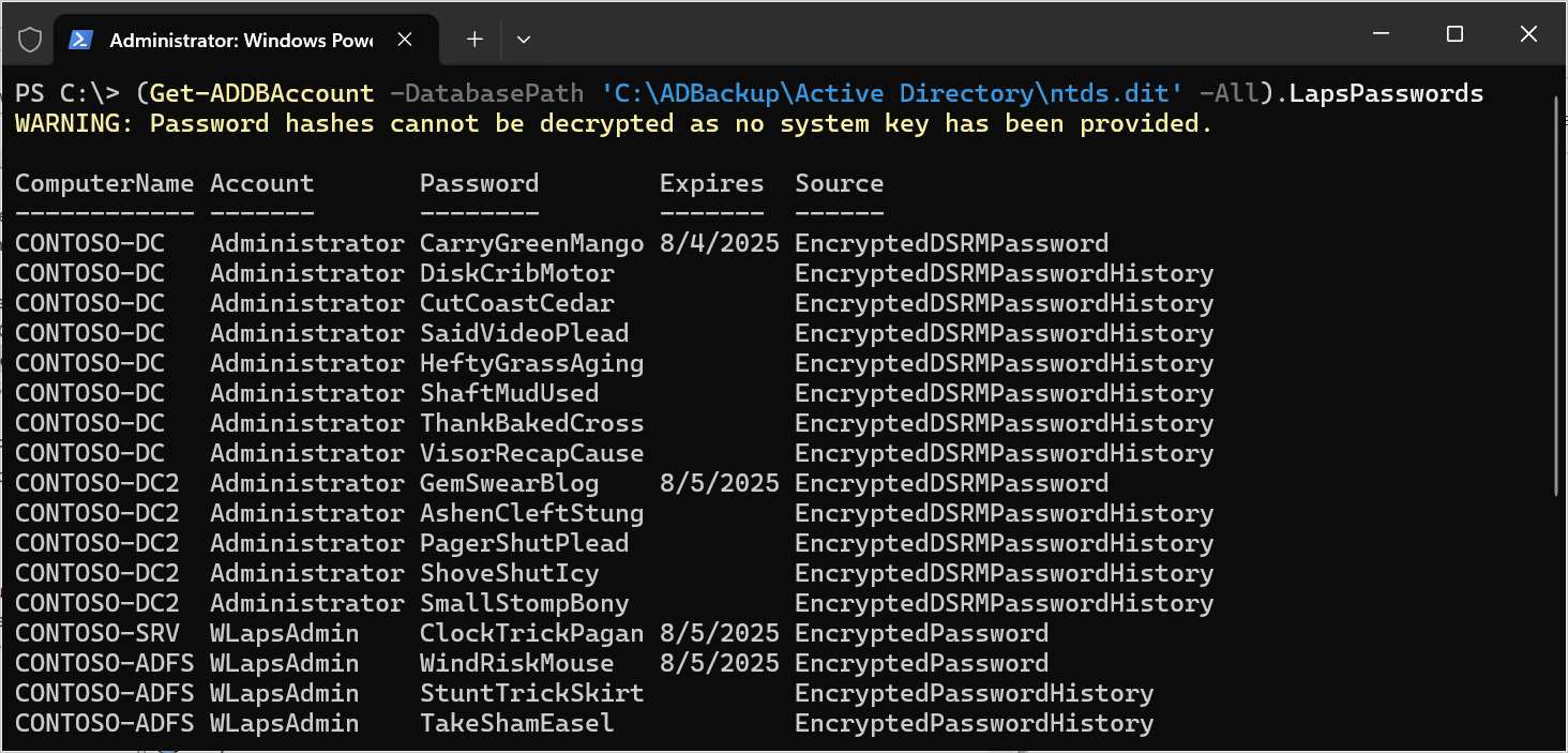 blackstormsecbr's tweet card. Discover the latest enhancements to the DSInternals PowerShell module, including the Golden dMSA Attack and support for LAPS, trust passwords, or BitLocker recovery keys.