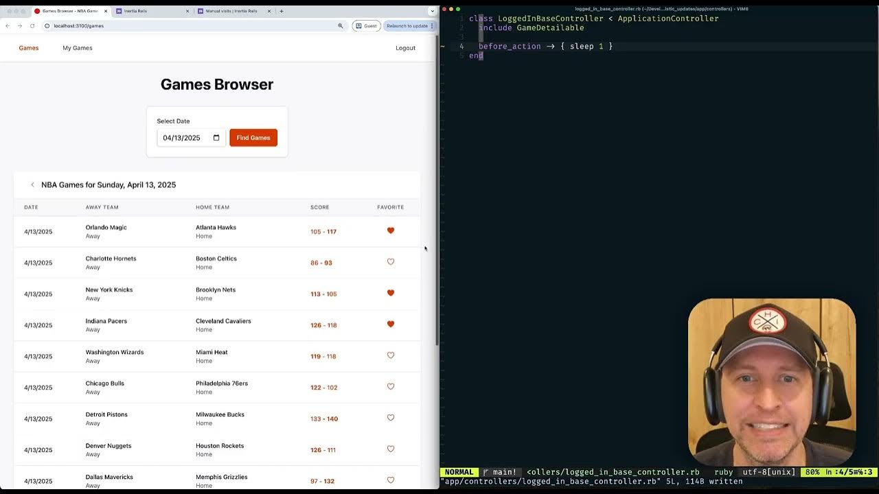 BrianKnoles's tweet card. Optimistic UI Updates with Inertia.js and Rails