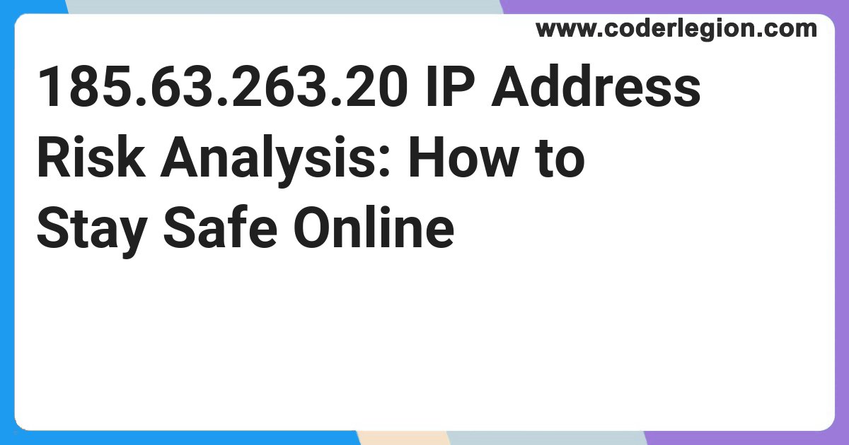 CoderLegion1's tweet card. ![][1] Introduction: ============= In today’s connected world, every device on the internet has an IP address. While it might seem harmless, IP addresses can reveal much about your online activity....