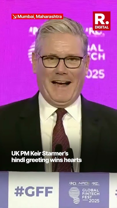 GSinghRajput3's tweet card. UK PM Keir Starmer Opens His Speech in Hindi at Global Fintech Fest,...