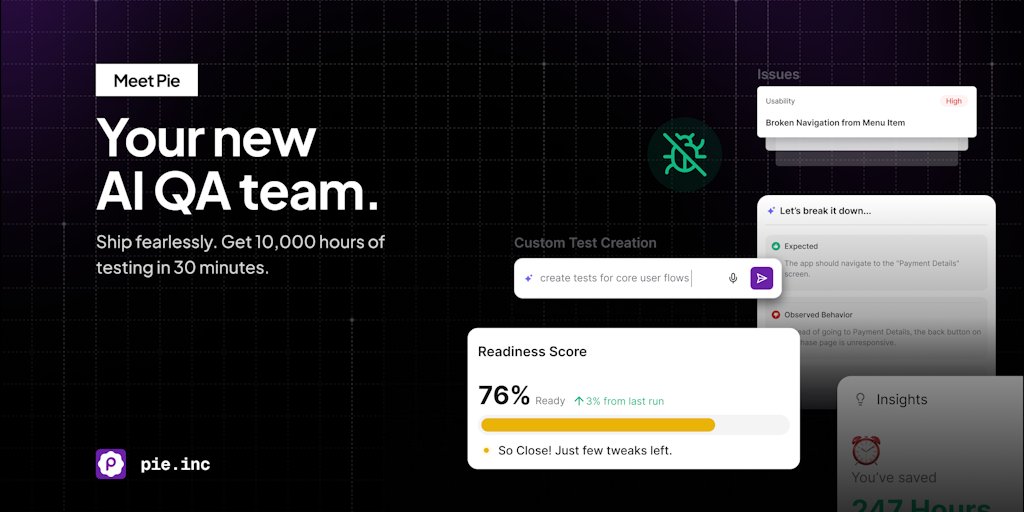 aicapital_io's tweet card. Stop choosing between shipping fast and shipping right. Our AI QA team catches what breaks before your users do. Setup in minutes, ship with confidence forever.