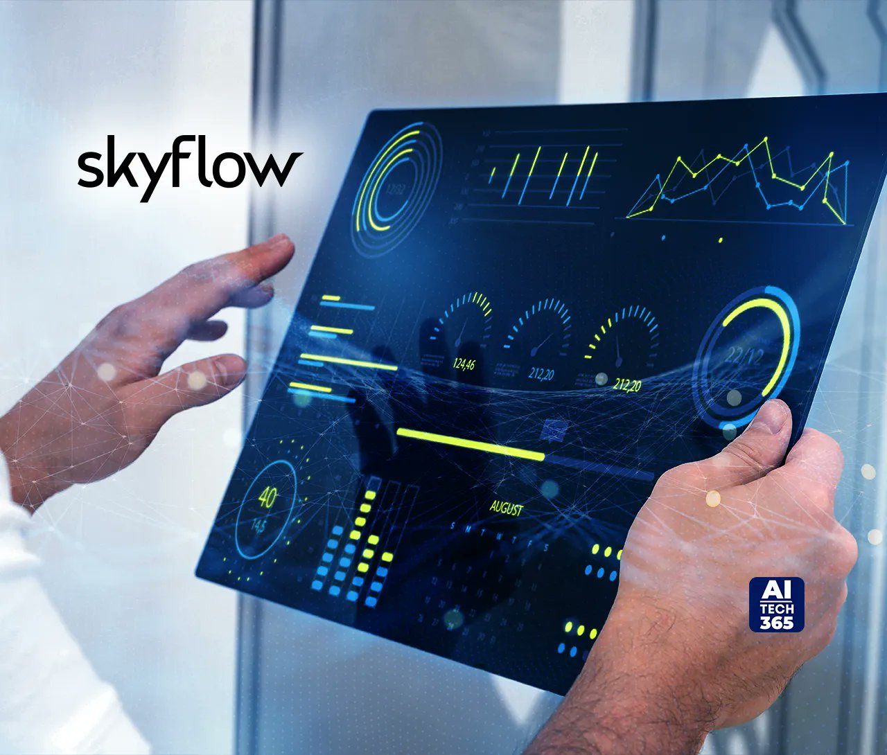 AITech365's tweet card. Skyflow announced the launch of the Skyflow PII Data Privacy Vault as a Snowflake Native App on Snowflake Marketplace.