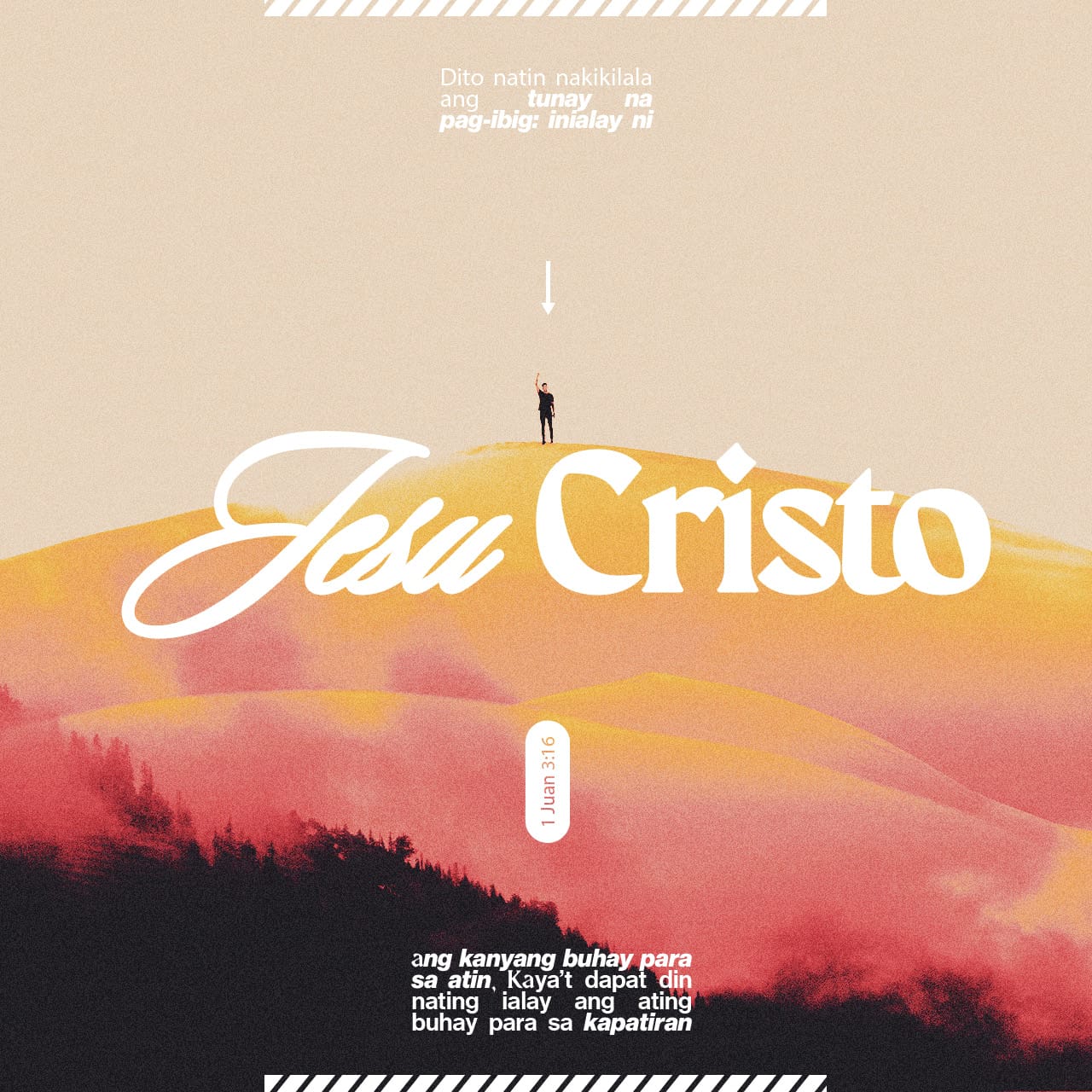 camzphoenix_13's tweet card. Sa ganitong paraan natin nalalaman ang tunay na pag-ibig: Inialay ni Hesu-Kristo ang kanyang buhay para sa atin. Kaya dapat din nating ialay ang ating buhay para sa ating mga kapatid.
