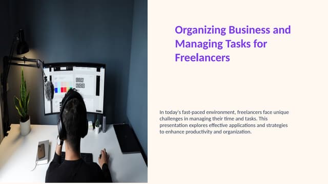 RaoufImane's tweet card. Organizing Business and Managing Tasks for Freelancers.pptx