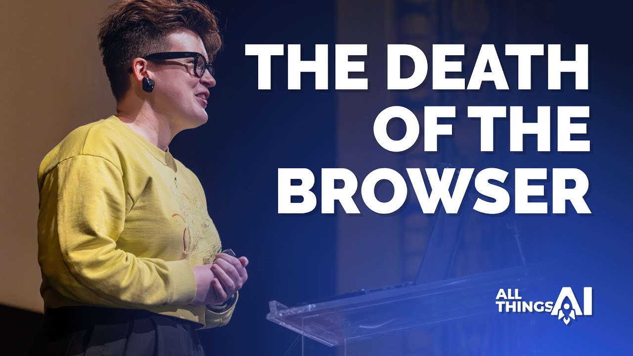 AgentQL's tweet card. Keynote: The Death of the Browser - Rachel-Lee Nabors, AgentQL