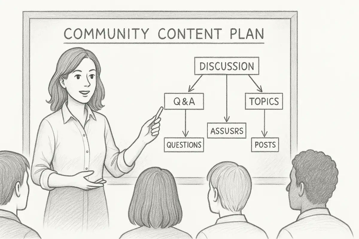 thebigk's tweet card. Build topical authority for your community with smart SEO. Target long-tail QnA, publish in-depth articles, and link them to skyrocket organic traffic.