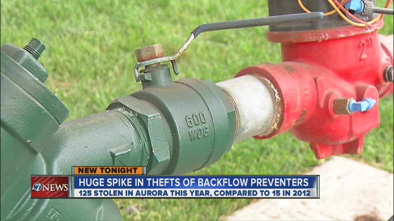 AquaBackflow's tweet card. Backflow preventer thefts threaten Aurora drinking water