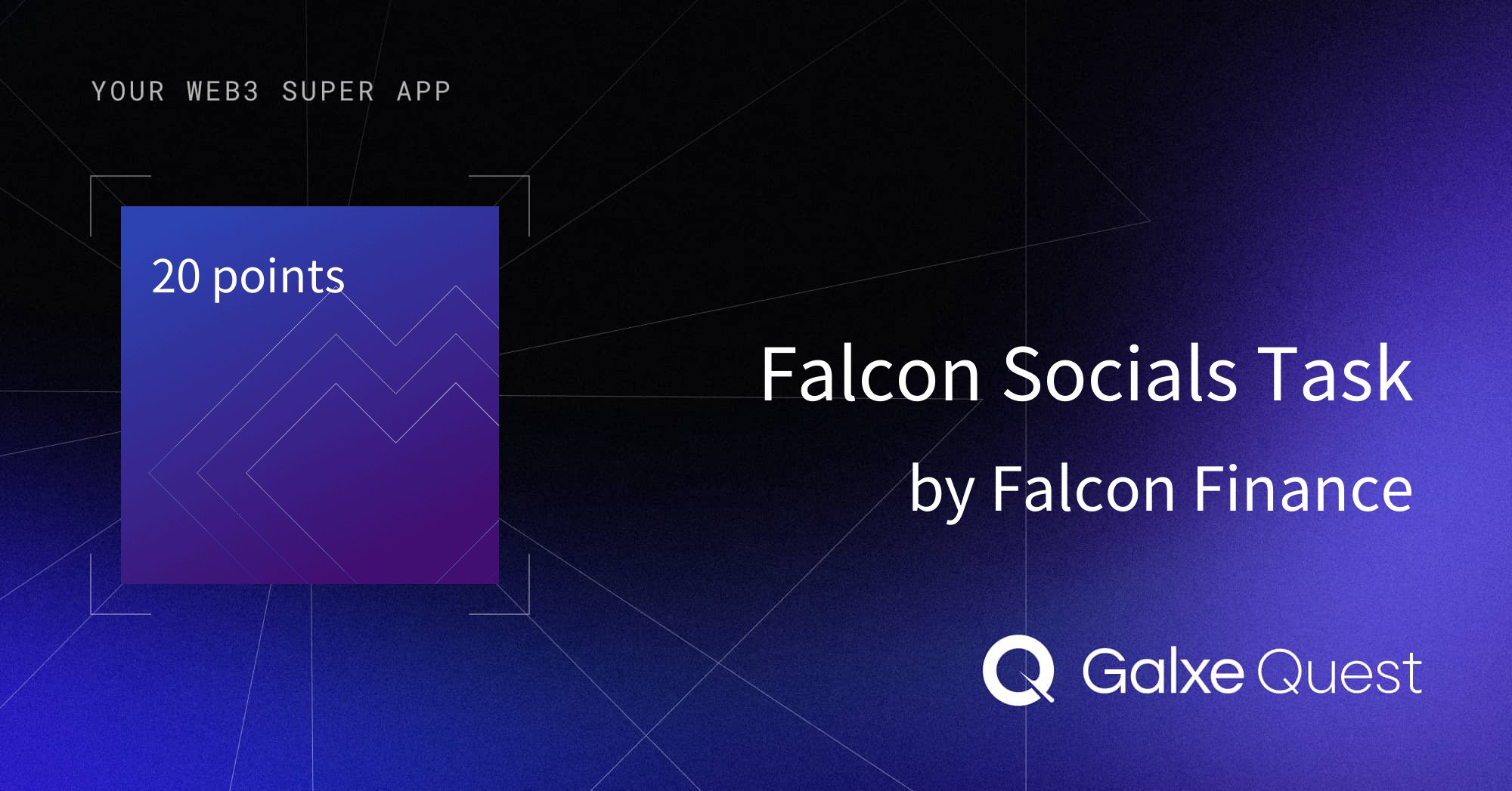 AffiliateNayon's tweet card. Join Falcon Socials Task on Galxe. Earn loyalty points by contributing to Falcon Finance and enhance your web3 presence and reputation.