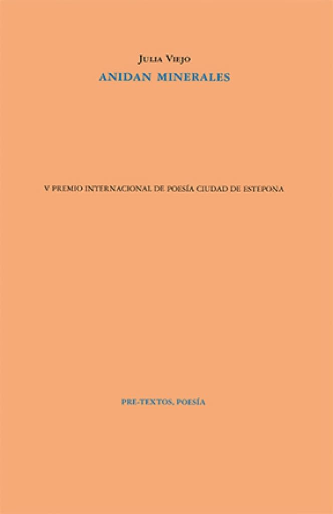 zendalibros's tweet card. El libro de poesía recomendado este jueves por Zenda es 'Anidan minerales', de Julia Viejo, publicado por la editorial Pre-Textos.