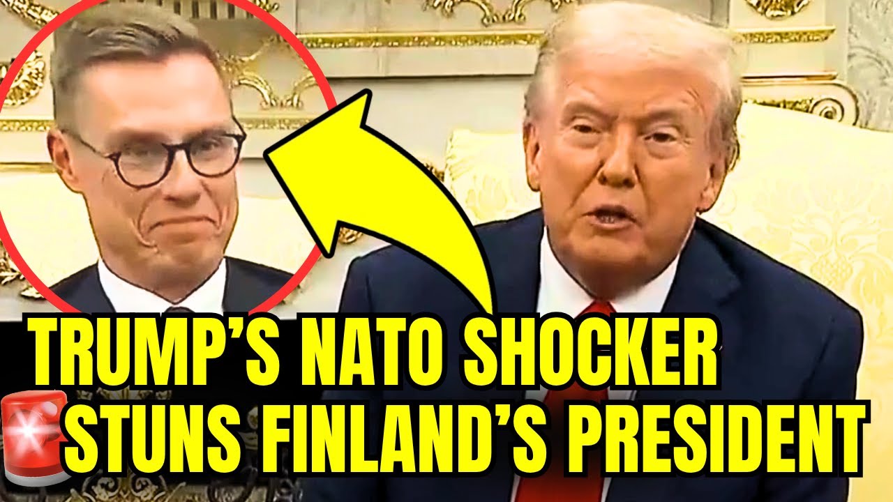 leighpointer's tweet card. 🚨Trump Just STUNNED Finland’s President With BRUTAL NATO BOMB