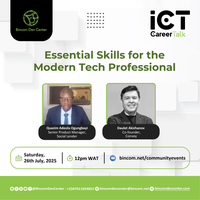 BincomDevcenter's tweet card. Get ready to level up your tech game with the Bincom ICT Career Talk, where you'll learn the must-have skills for success in the tech world!
