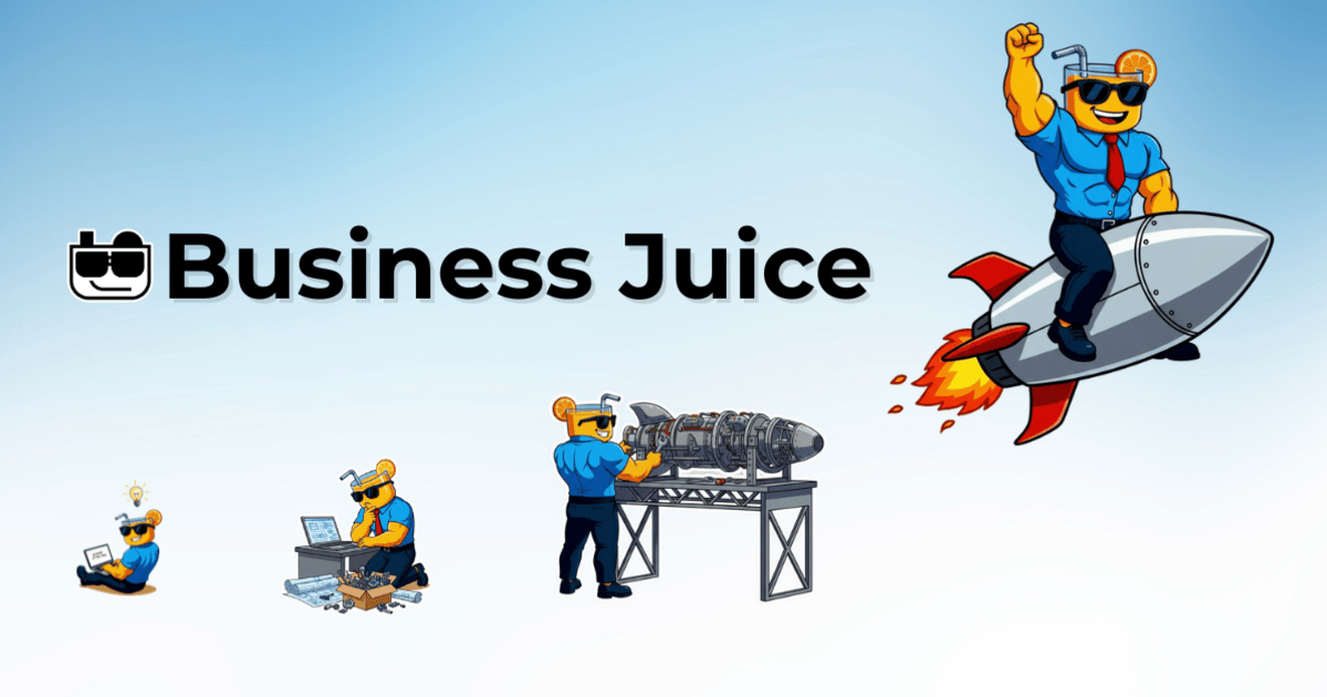 jaxx_sam's tweet card. Live streaming $1million dollar business builds and then giving them away inside Business Juice