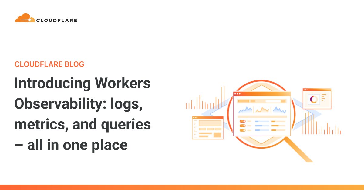 JohndMeyer's tweet card. We’ve improved Observability for Workers by announcing the General Availability of Workers Logs and the introduction of the Query Builder to help you investigate log events across all of your Workers.