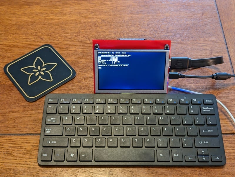 adafruit's tweet card. Create an entire portable retrocomputer with the powerful RP2040 microcontroller