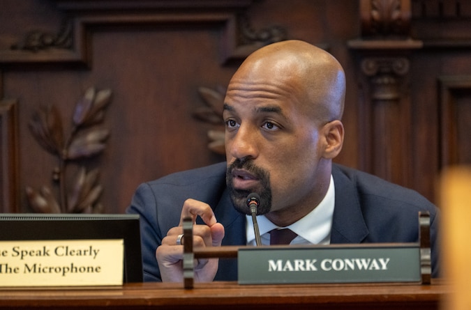 emilyopilo's tweet card. Mark Conway is challenging Kweisi Mfume. In a heavily Democratic district that includes most of Baltimore and portions of the county, the winner of the primary election is all but guaranteed to win...