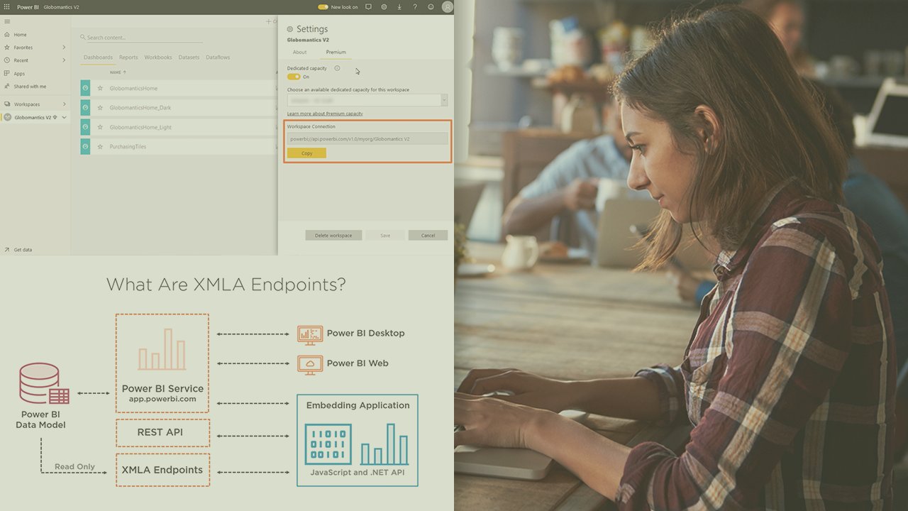 D4devblog's tweet card. Building Applications with Power BI