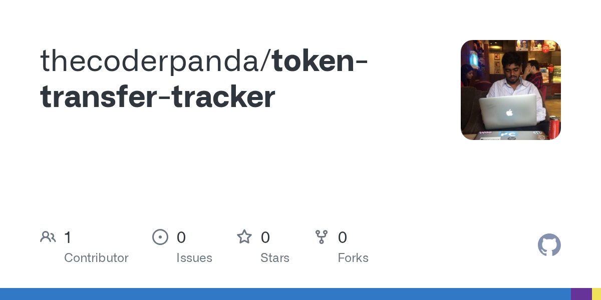 thecoderpanda's tweet card. Contribute to thecoderpanda/token-transfer-tracker development by creating an account on GitHub.
