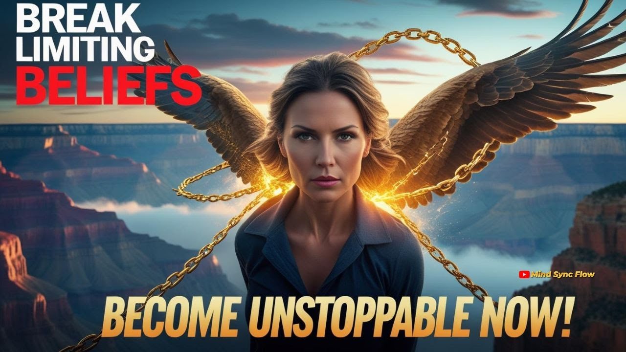 MindSyncFlow's tweet card. Break Limiting Beliefs: Become Unstoppable & Unlock Your American...