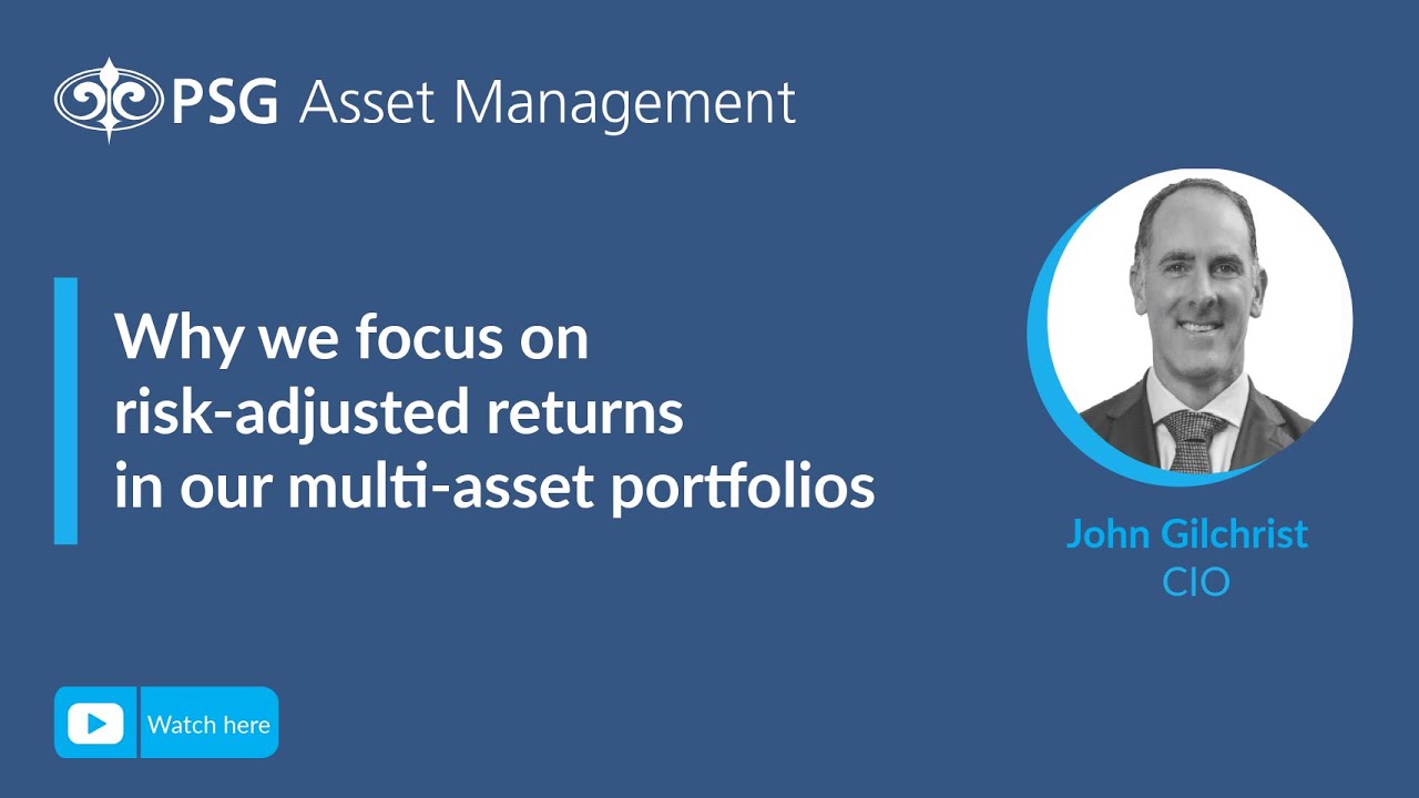PSG_AM's tweet card. Why we focus on risk-adjusted returns in our multi-asset portfolios