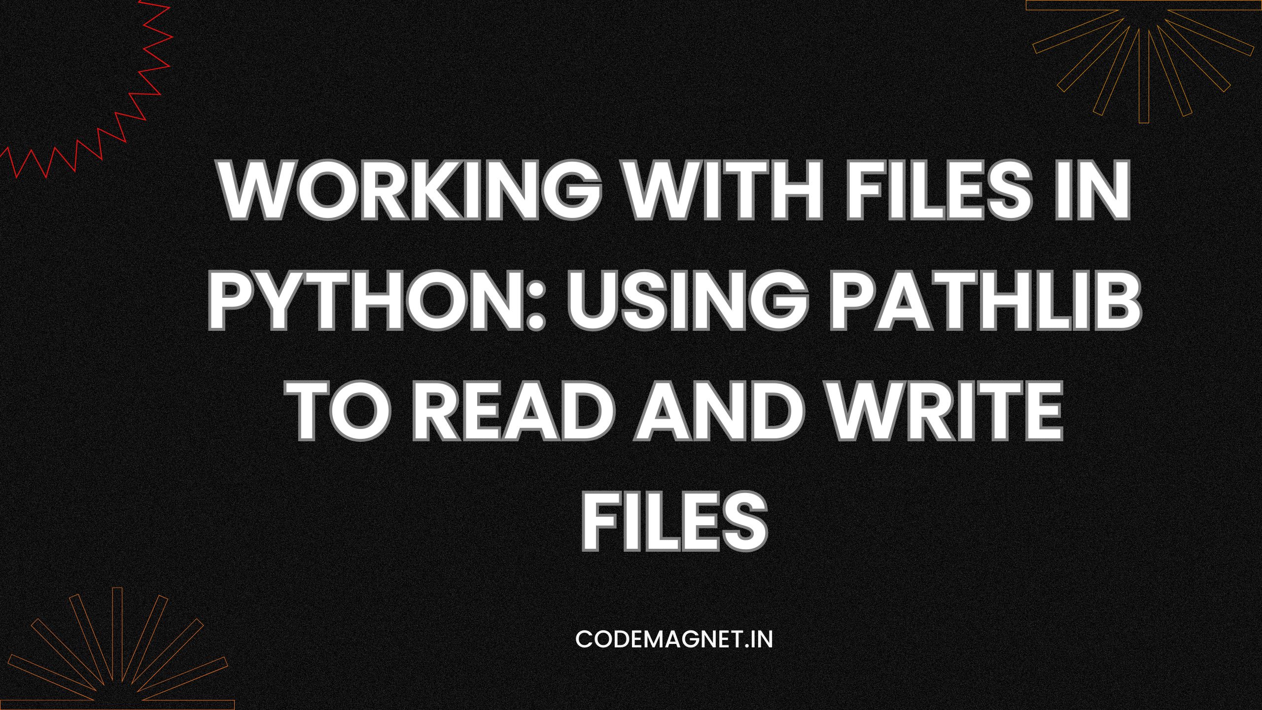 Coding_MadeEasy's tweet card. Working with Files in Python: Using pathlib to Read and Write Files. Working with Files in Python: Using pathlib to Read and Write Files