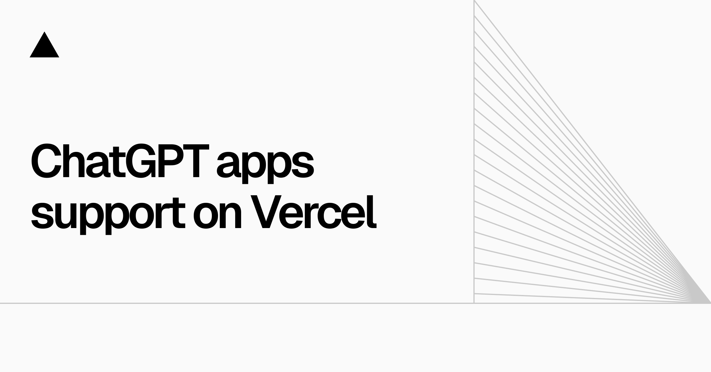 vercel_dev's tweet card. Use the Apps SDK, Next.js, and mcp-handler to build and deploy ChatGPT apps on Vercel, complete with custom UI and app-specific functionality.