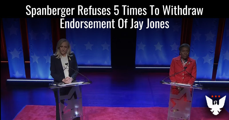 FDRLST's tweet card. During Virginia's gubernatorial debate, Democrat nominee Abigail Spanberger refused to pull her support for Jay Jones' AG bid.