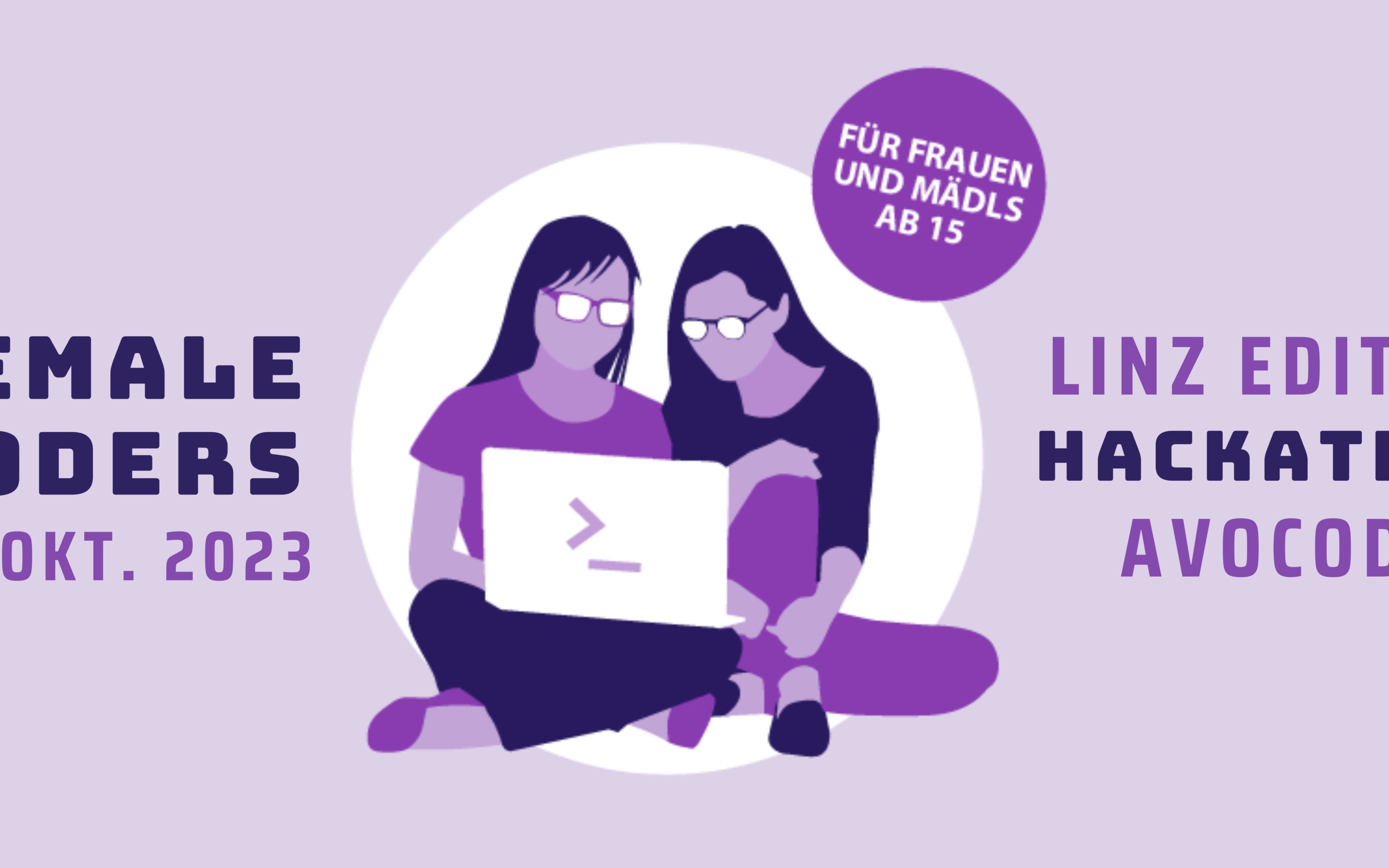 ADAalgorithmen's tweet card. Am 14. Oktober öffnet die avocodo in Linz ihre Tore für uns und lädt Frauen und Mädchen ab 15 zu einem Tag voll Lernen, Hacken und Spaß ein!