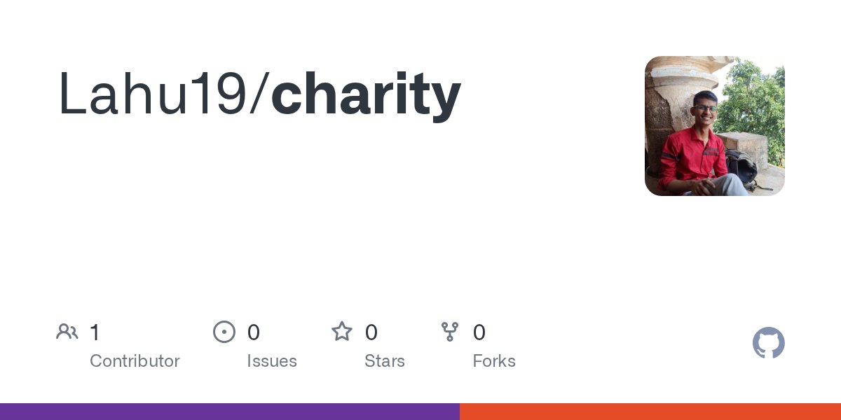 LahuAndhale7's tweet card. Contribute to Lahu19/charity development by creating an account on GitHub.