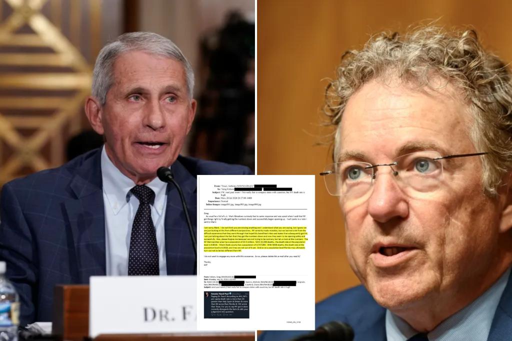 RandPaul's tweet card. Two emails obtained by the Senate Homeland Committee show the former NIAID director asking officials to "please delete" his messages after reading them.