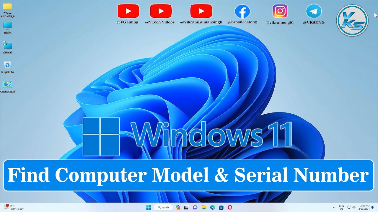 vksytc's tweet card. ✅ How to Find Computer Model & Serial Number of Windows 11 PC