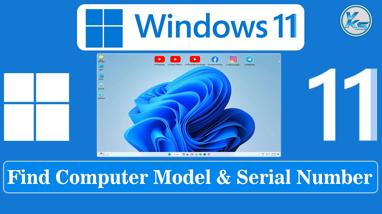 vksytc's tweet card. ✅ How to Find Computer Model & Serial Number of Windows 11 PC