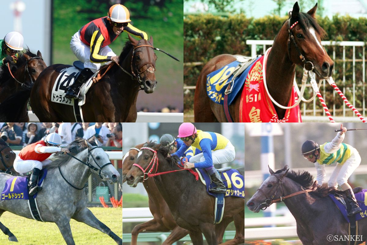 keiba_ch2024's tweet card. 皐月賞、日本ダービー、菊花賞──クラシック三冠。その全ての獲得は、競馬において特別な栄誉である。だが、あと一歩届かなかった馬たちの中にも、名馬は数多く存在する。そう、二冠を制する事もまた、至難の業。2025年現在、その偉業を成し遂げた馬はわずか26頭。今回はそんな二冠馬の中から5頭を取り上げ、紹介したい。