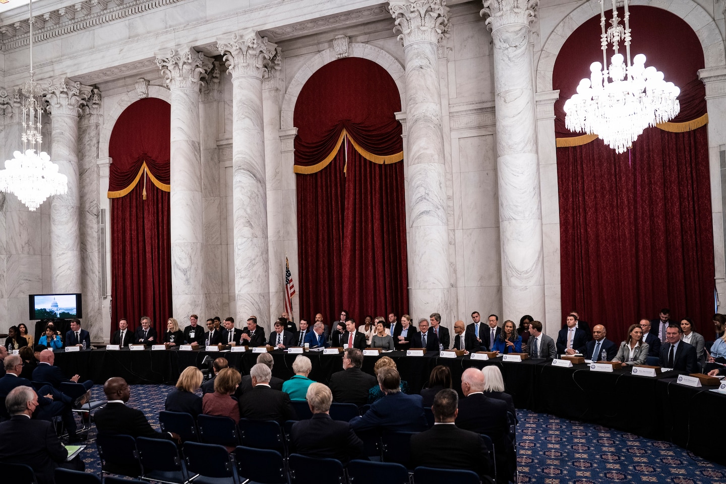 PostTech's tweet card. Crafted by a bipartisan group of Senators, the “road map” reviews AI’s impact on the military, health care and workers and could be released as soon as Tuesday.