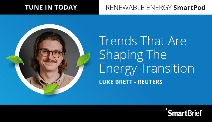 RenewablesPod's tweet card. Luke Brett from Reuters discusses how leading policymakers and key industry executives are keeping pace with events and trends impacting the energy sector and continuing the shape the global energy...