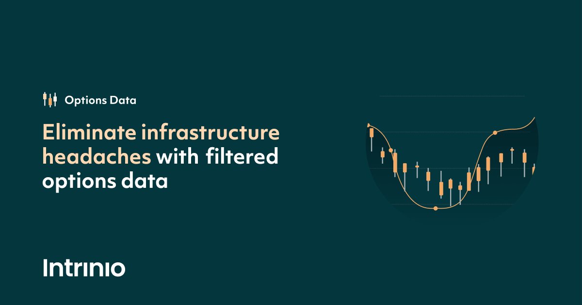 intrinio's tweet card. Intrinio options data API offers real-time and historical options data for stocks and ETFs from exchanges in the US. View packages now!