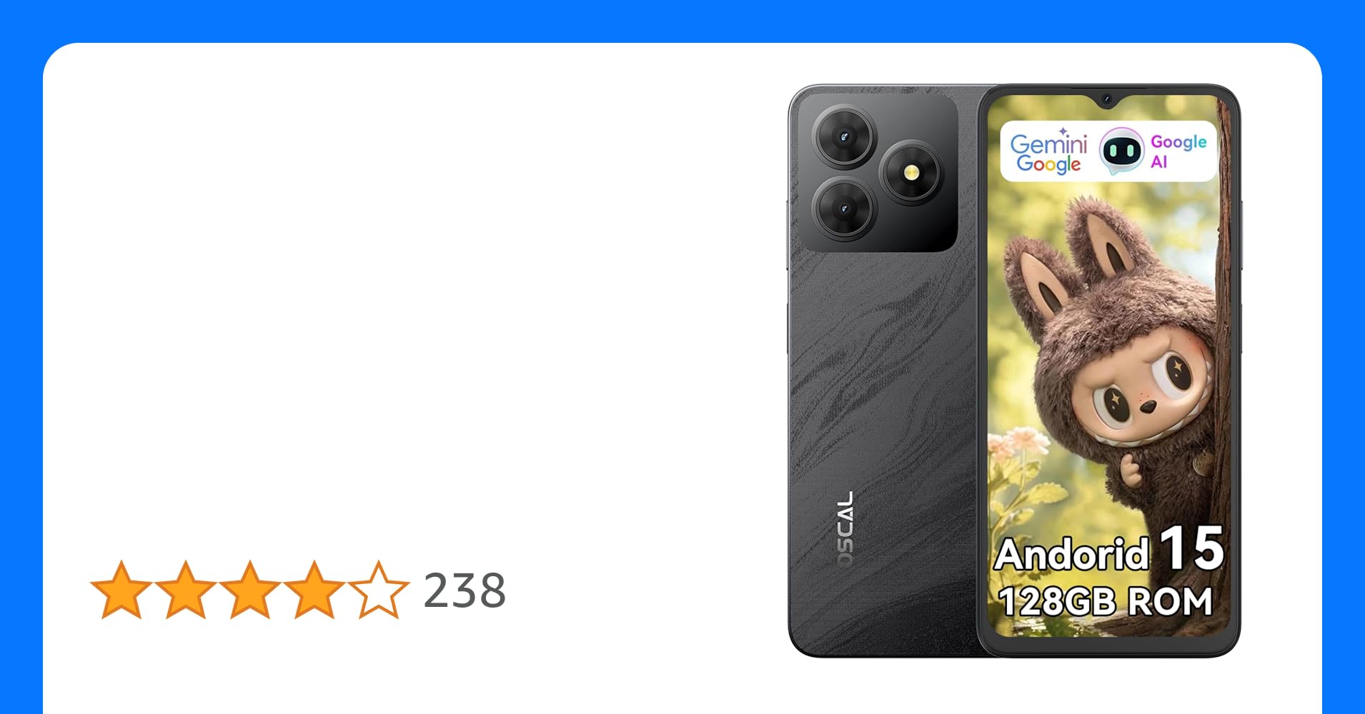 smapho_os's tweet card. OSCAL Flat2 Android15スマホ 12GB+128GB+2TB拡張可能 8コアCPU、6.56インチ大画面 90Hzリフレッシュレート13MP+8MPカメラ 顔/指紋認証、...