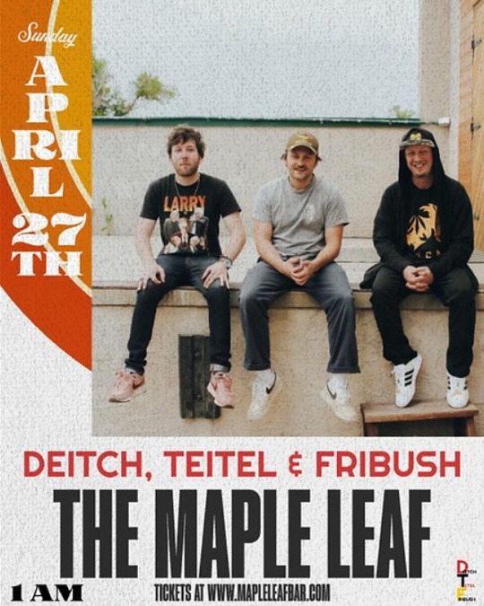 FunkItBlog's tweet card. Adam Deitch Live at Maple Leaf Bar on 2025-04-27 : Free Download,...