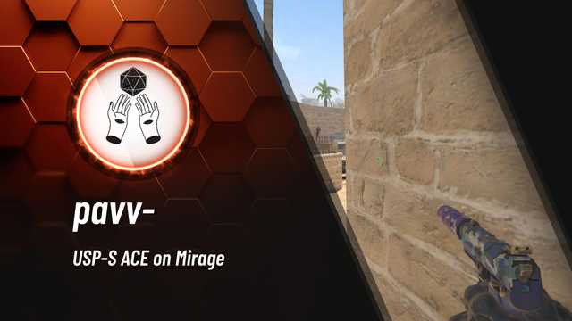 pavvcs's tweet card. USP-S ACE on Mirage