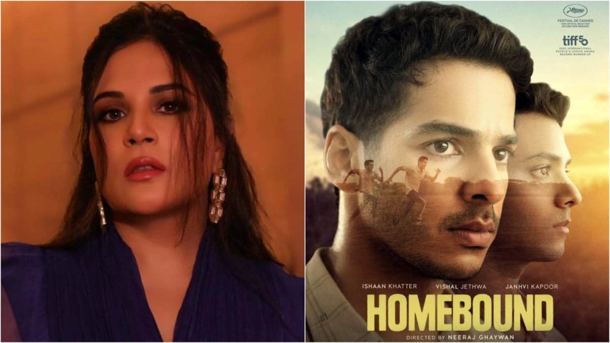 CNNnews18's tweet card. Richa Chadha, who worked with Neeraj Ghaywan on Masaan, reacted to Homebound's screen shortage, citing ‘monopoly of a few players’, high ticket prices, and other issues.