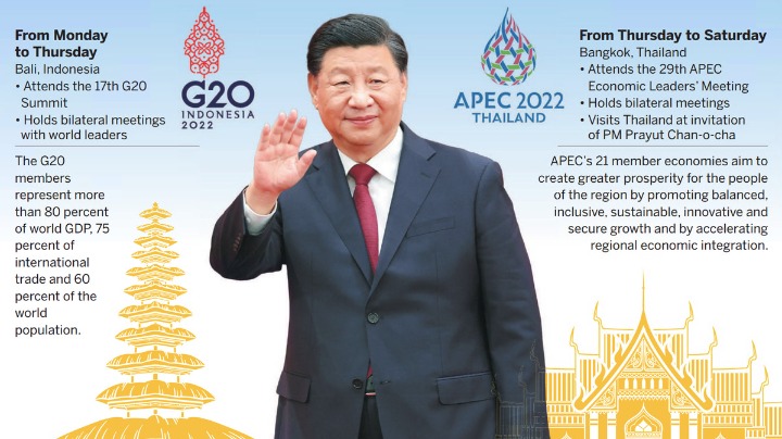 XisMoments's tweet card. President Xi's upcoming trip to SE Asia fuels expectations that China will play more important roles in improving global governance and offering solutions to key issues including climate change.