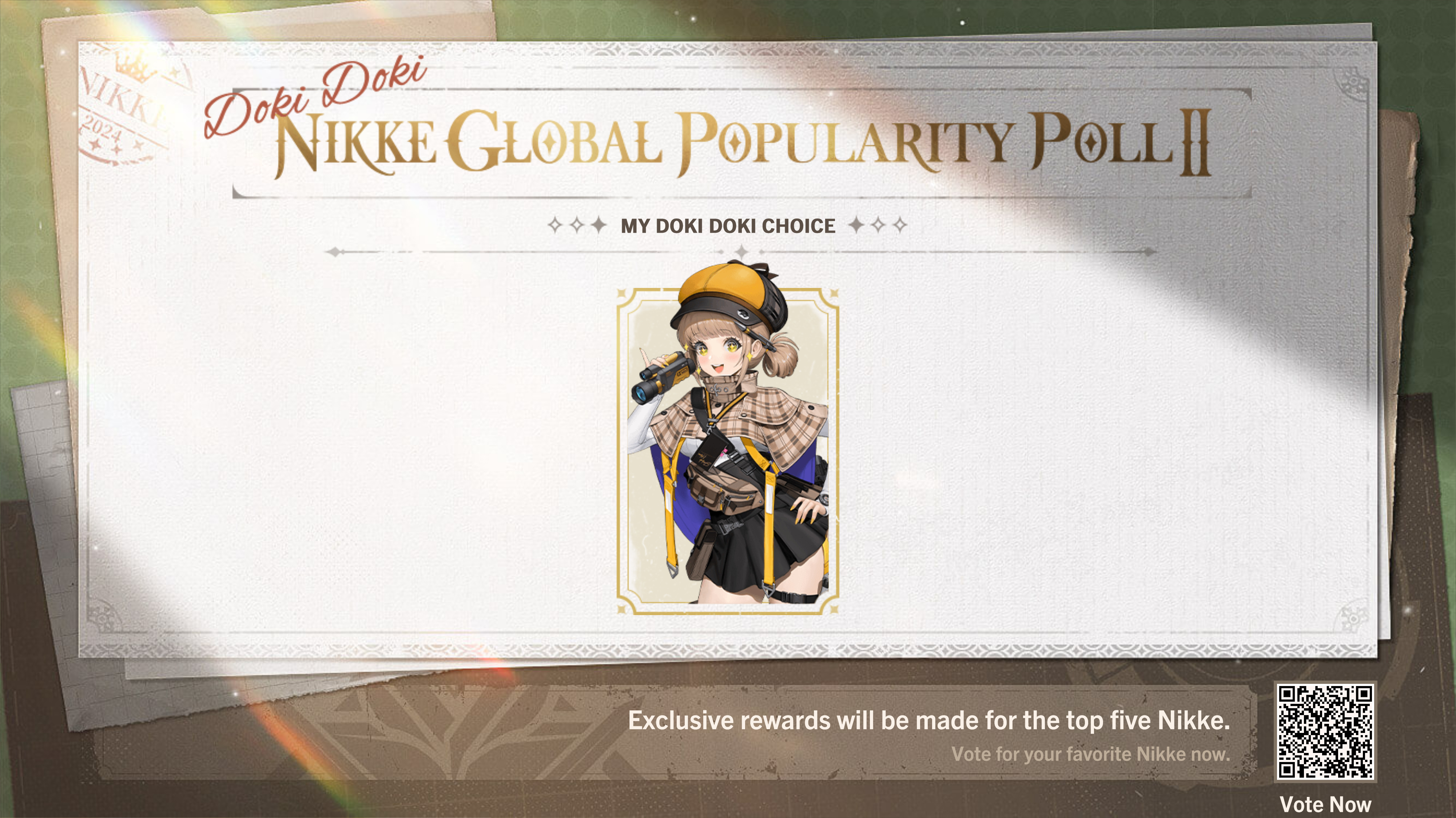 SunsetLunar5's tweet card. Doki Doki Nikke Global Popularity Poll begins. Vote for your favorite Nikke.
